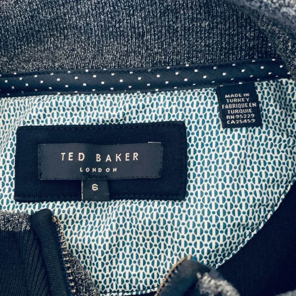 ZIP UP NAVY CARDIGAN Jacket MEN’s TED BAKER LONDON *Sz XL